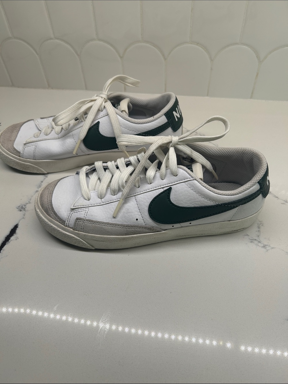 Nike Blazer Low ‘77 White Vintage Green -Youth 5.5